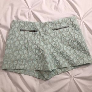 Zara mint design shorts